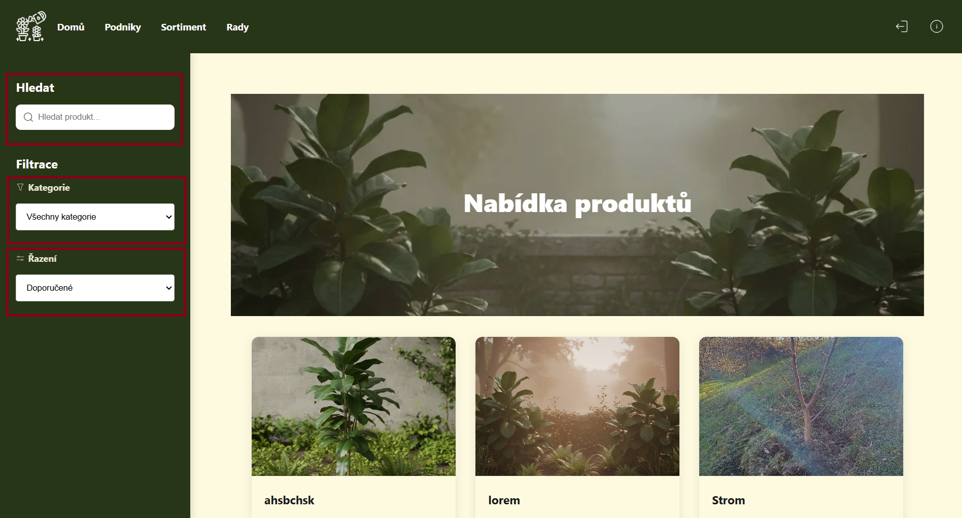 Produkty