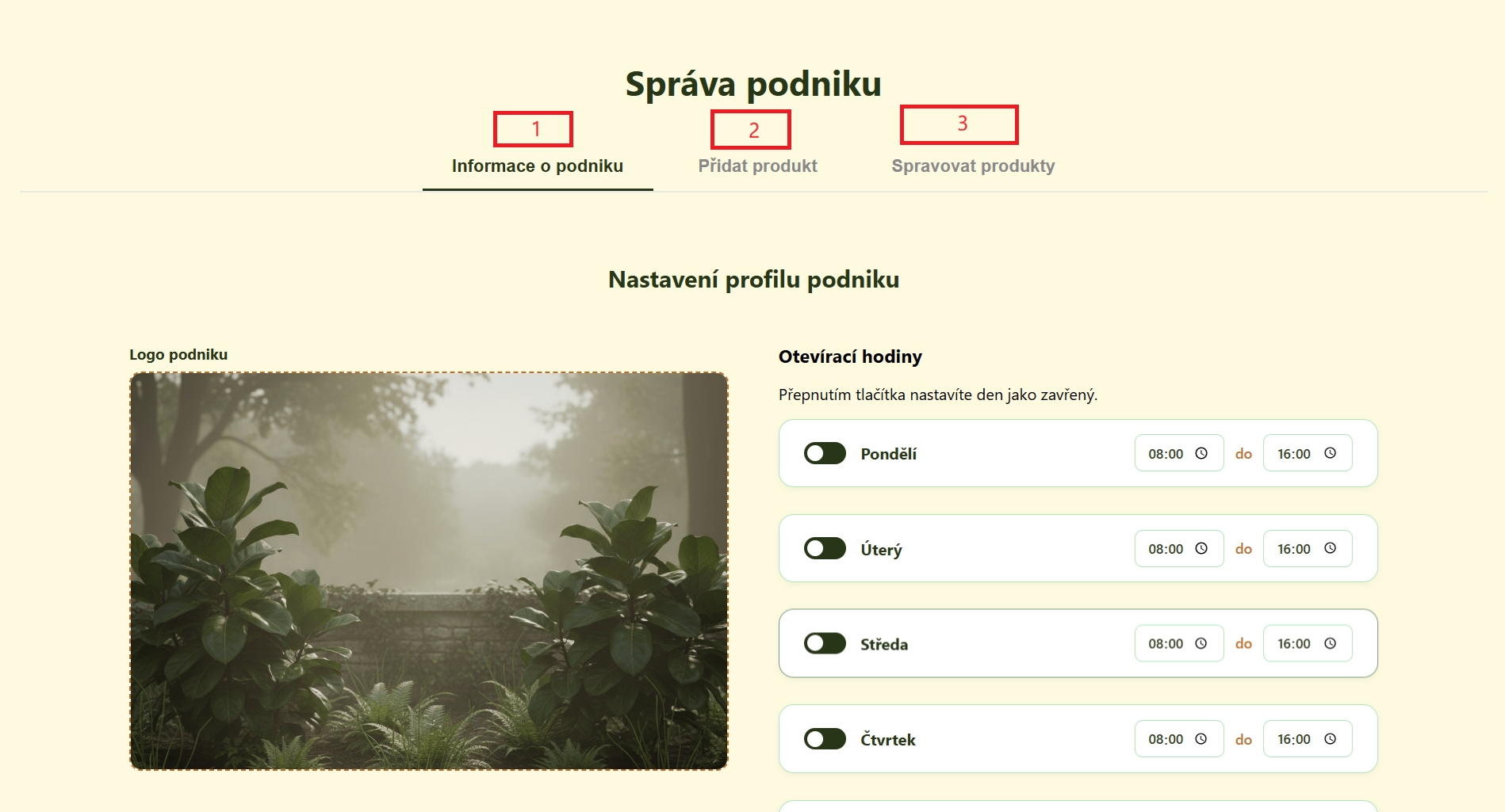Správa podniku